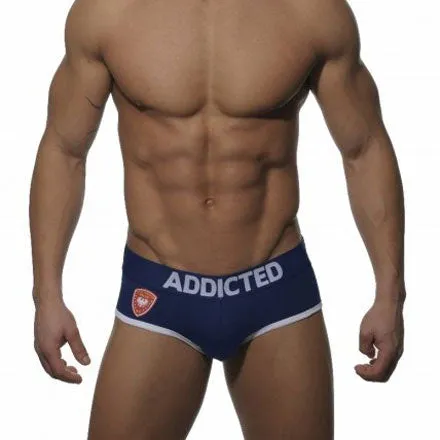 Addicted Police Brief Underwear Navy AD144 Size M