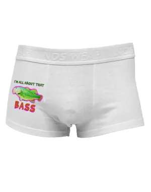 All About That Bass Fish Watercolor Side Printed Mens Trunk Underwear