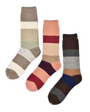 Antipast Switch Stripes Chunky Knit Socks