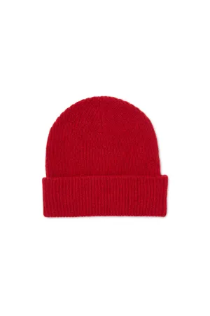 ATLAS BEANIE - CARDINAL RED - SILK/CASHMERE