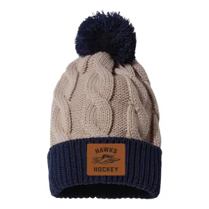 BLC Hawks Hockey Chunk Twist Cuffed Beanie