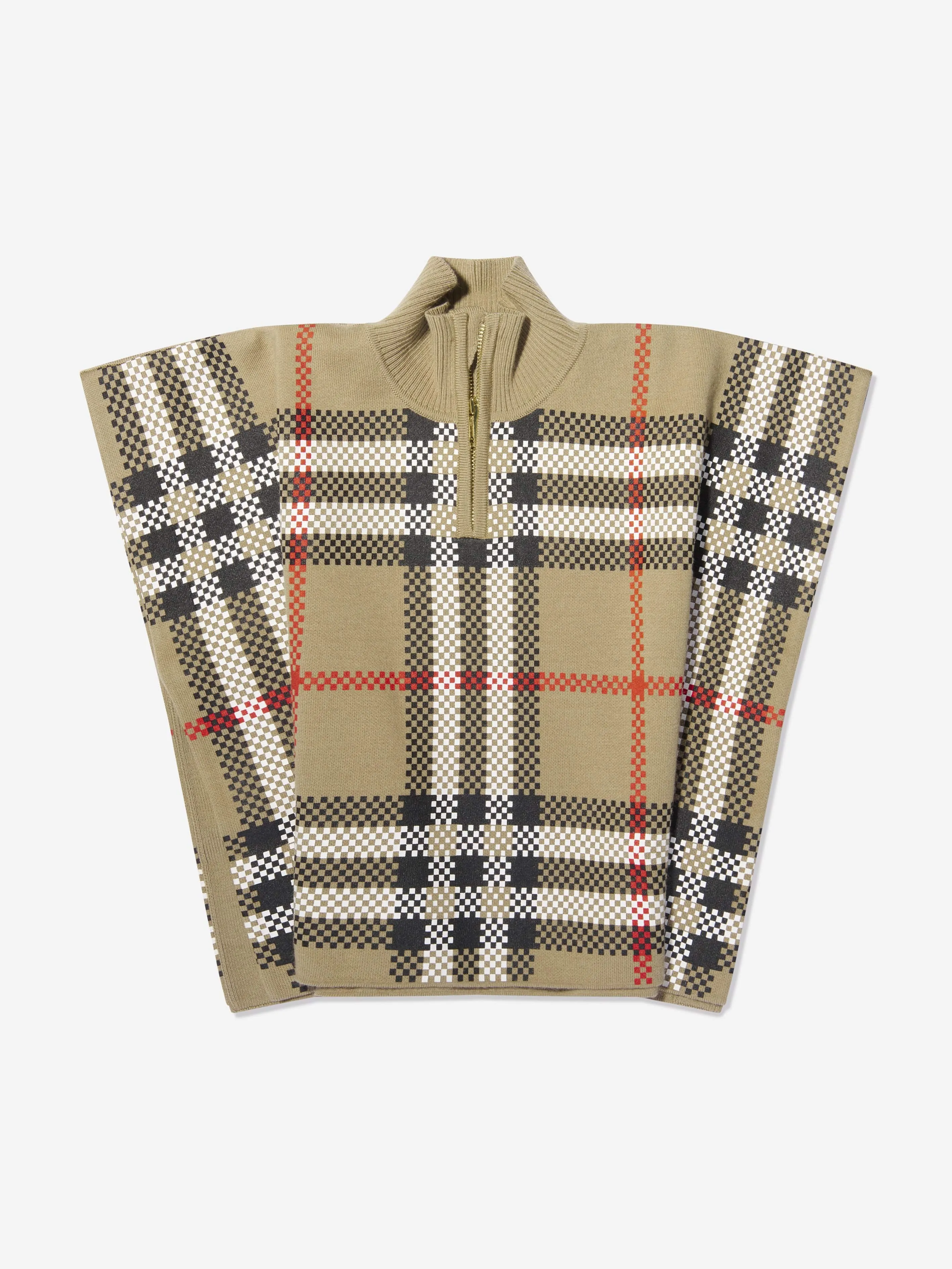 Burberry Baby Girls Ginny Cape in Archive Beige Check