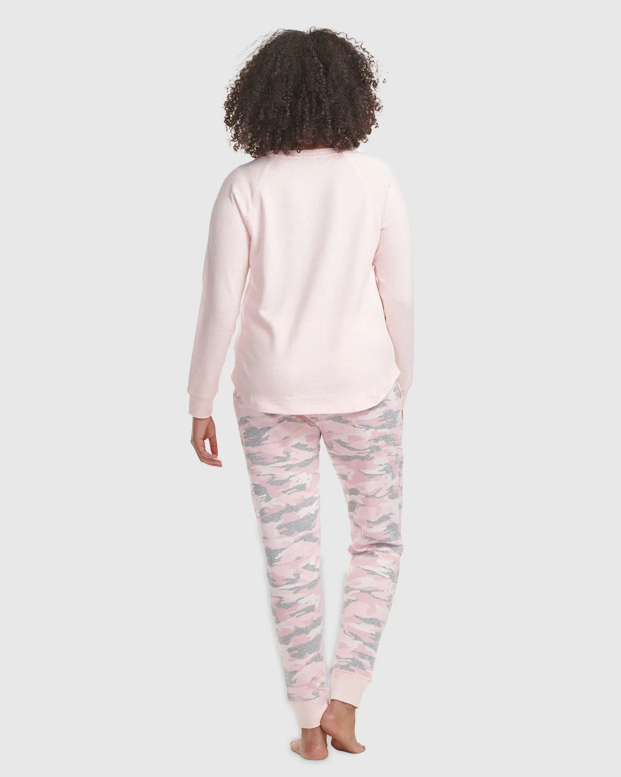 Camo Pink Hacci Long Sleeve PJ Set