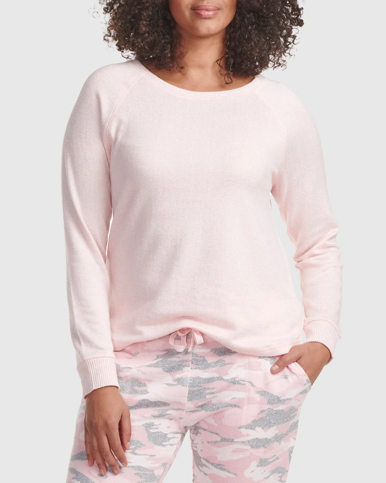 Camo Pink Hacci Long Sleeve PJ Set