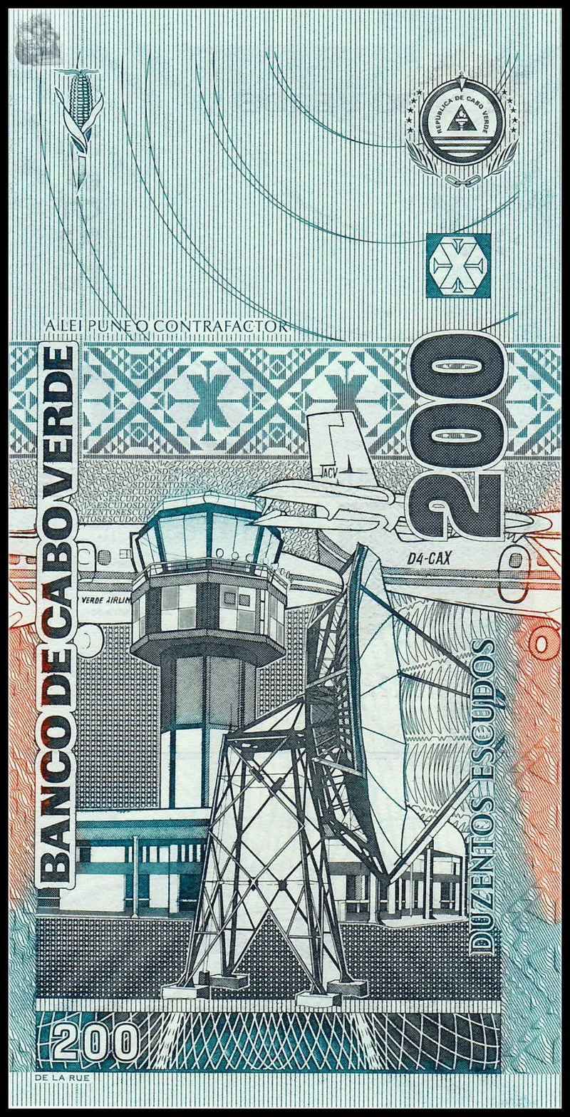 Cape Verde 200 Escudos 2005 P-68a UNC original Banknote