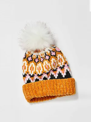 Chalet fairisle pom beanie