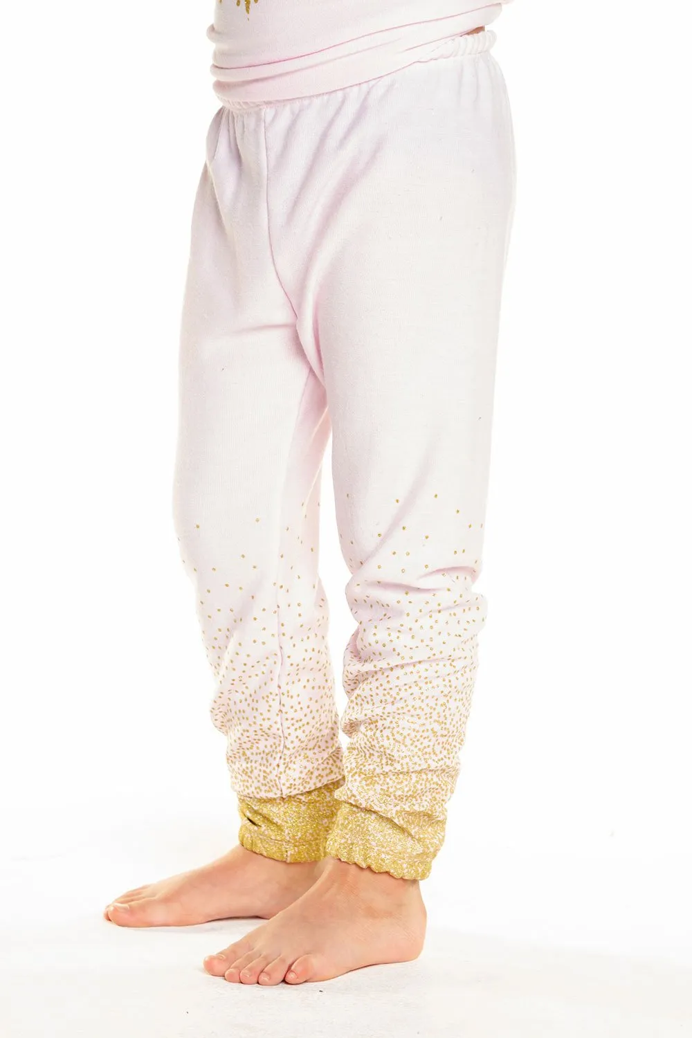 Chaser Pink Glitter Cozy Knit Pants