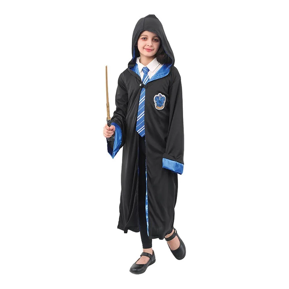 Children Wizard Harry Potter Style Unisex Costume - Blue Ravenclaw House