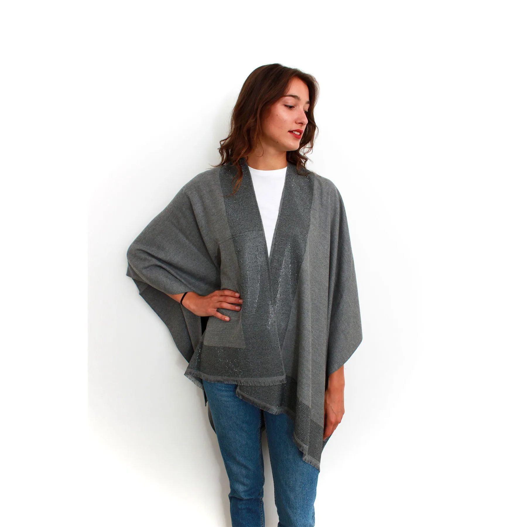 Chloe Cape: Grey