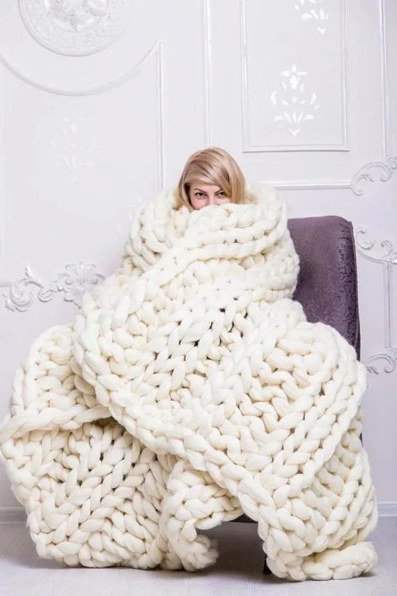 Chunky Knit Blanket