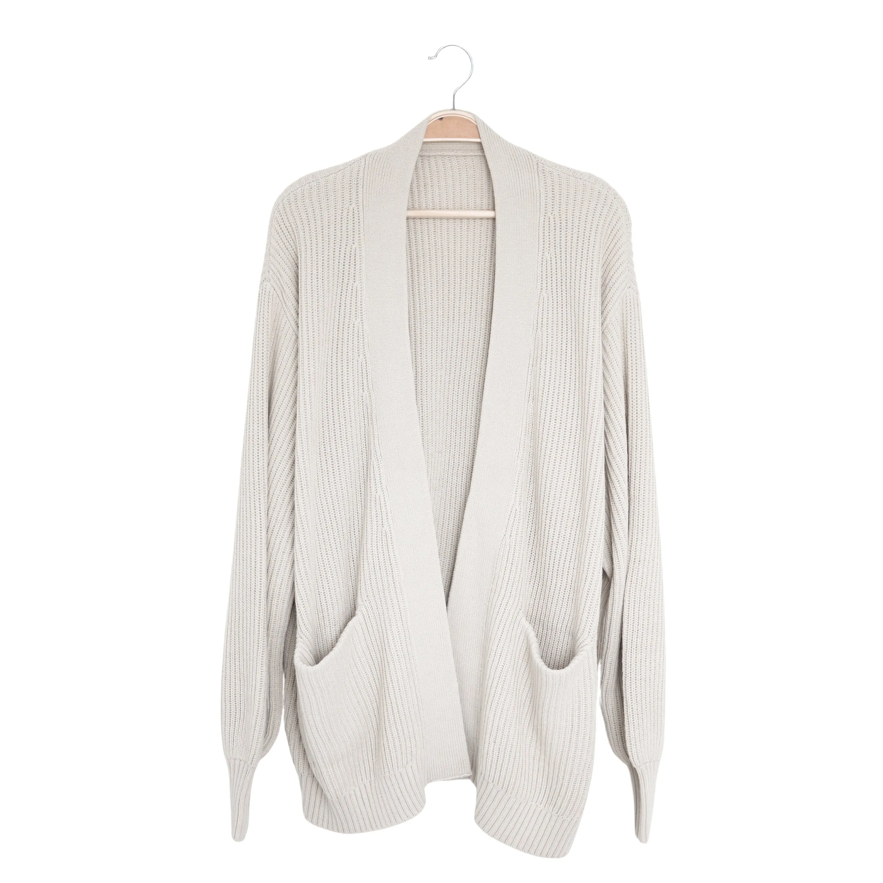 Chunky Knit Women's Oversized Cardigan in Oat