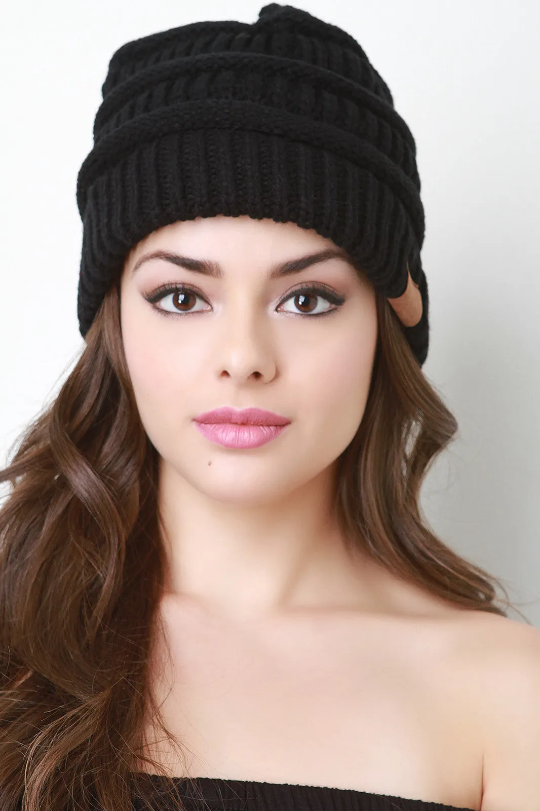 Chunky Ribbed Knit Beanie