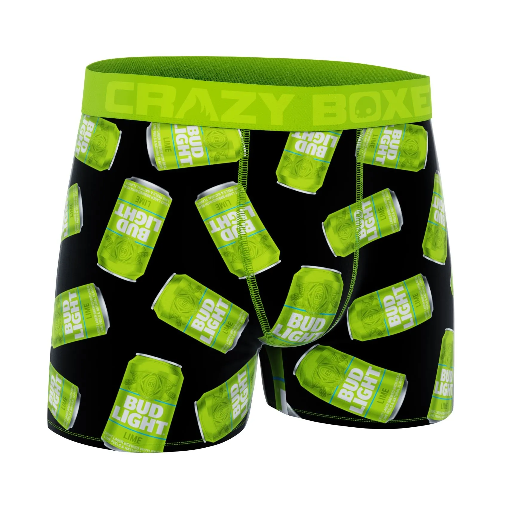 CRAZYBOXER Bud Light Green Men's Boxer Briefs