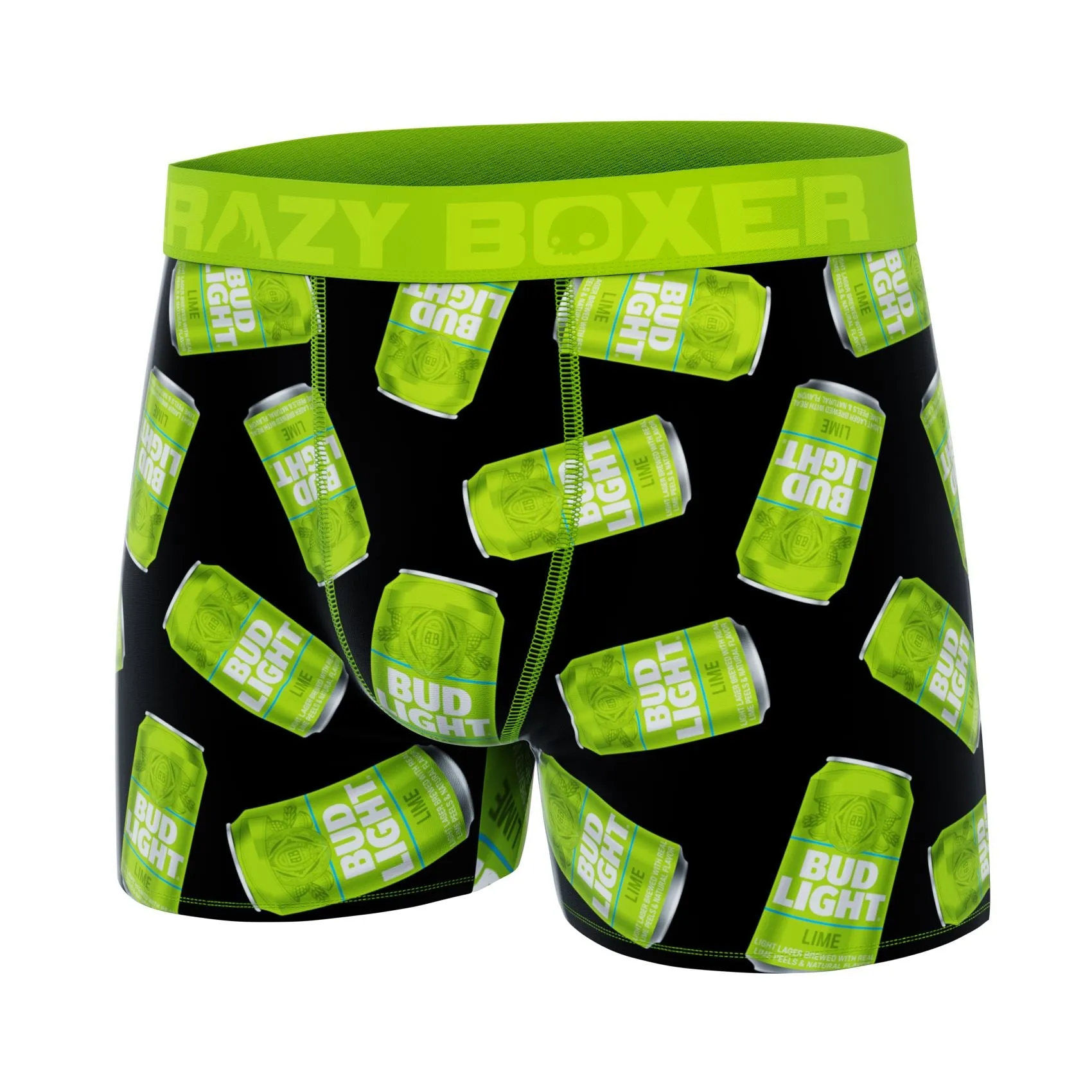 CRAZYBOXER Bud Light Green Men's Boxer Briefs