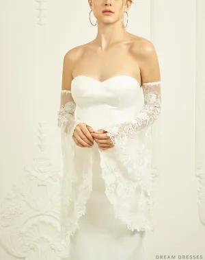 Detachable Bridal Bell Sleeves (#KAYLEE)