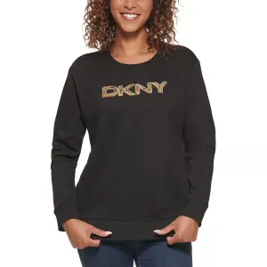 DKNY Women's Sequin Sweatshirt, Size: L