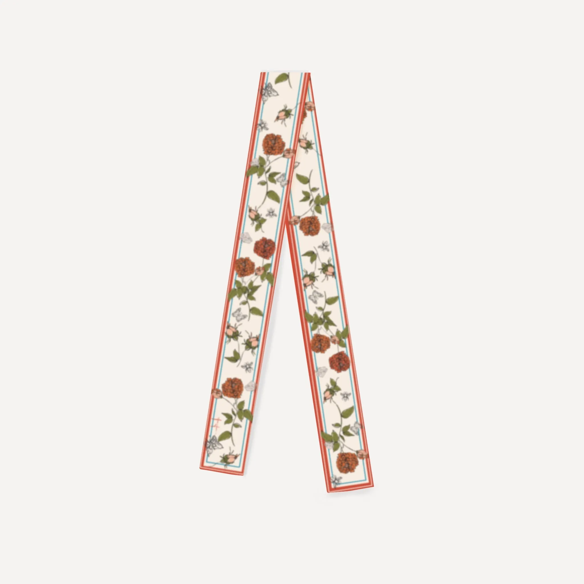 'Floral Botanics' Silk Twilly Scarf