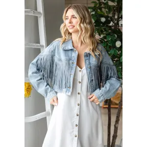 Fringed Denim Jacket