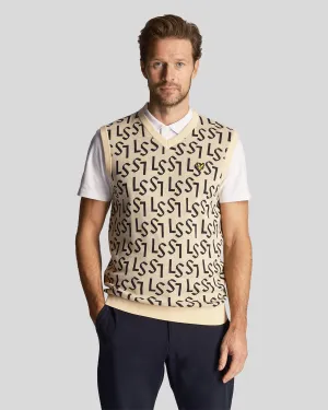 Golf Monogram Knitted Vest