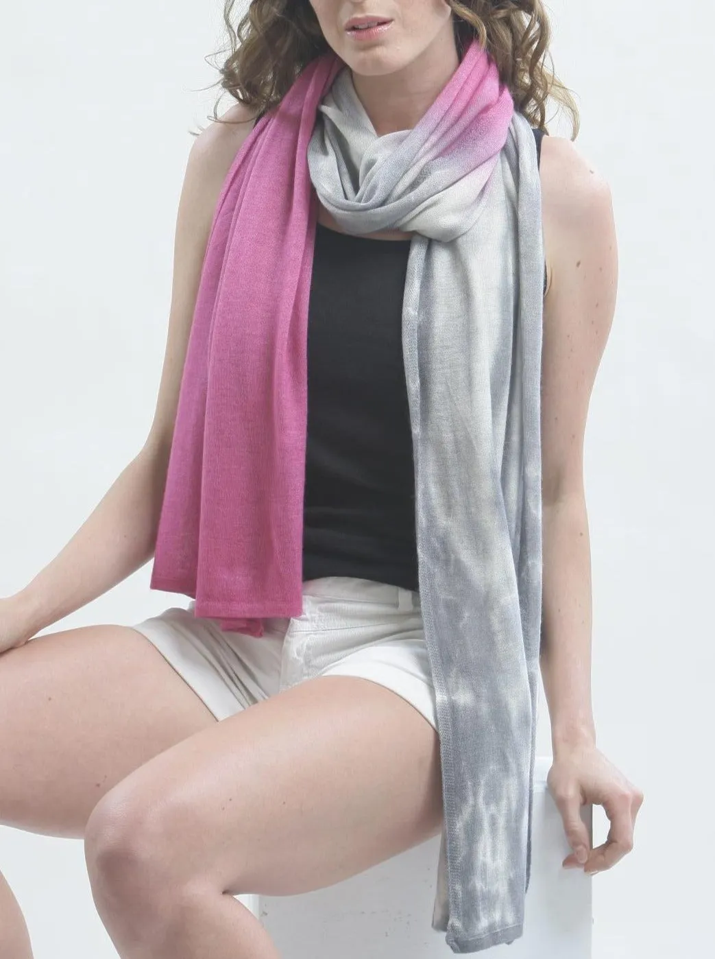 Hand Dyed Travel Scarf