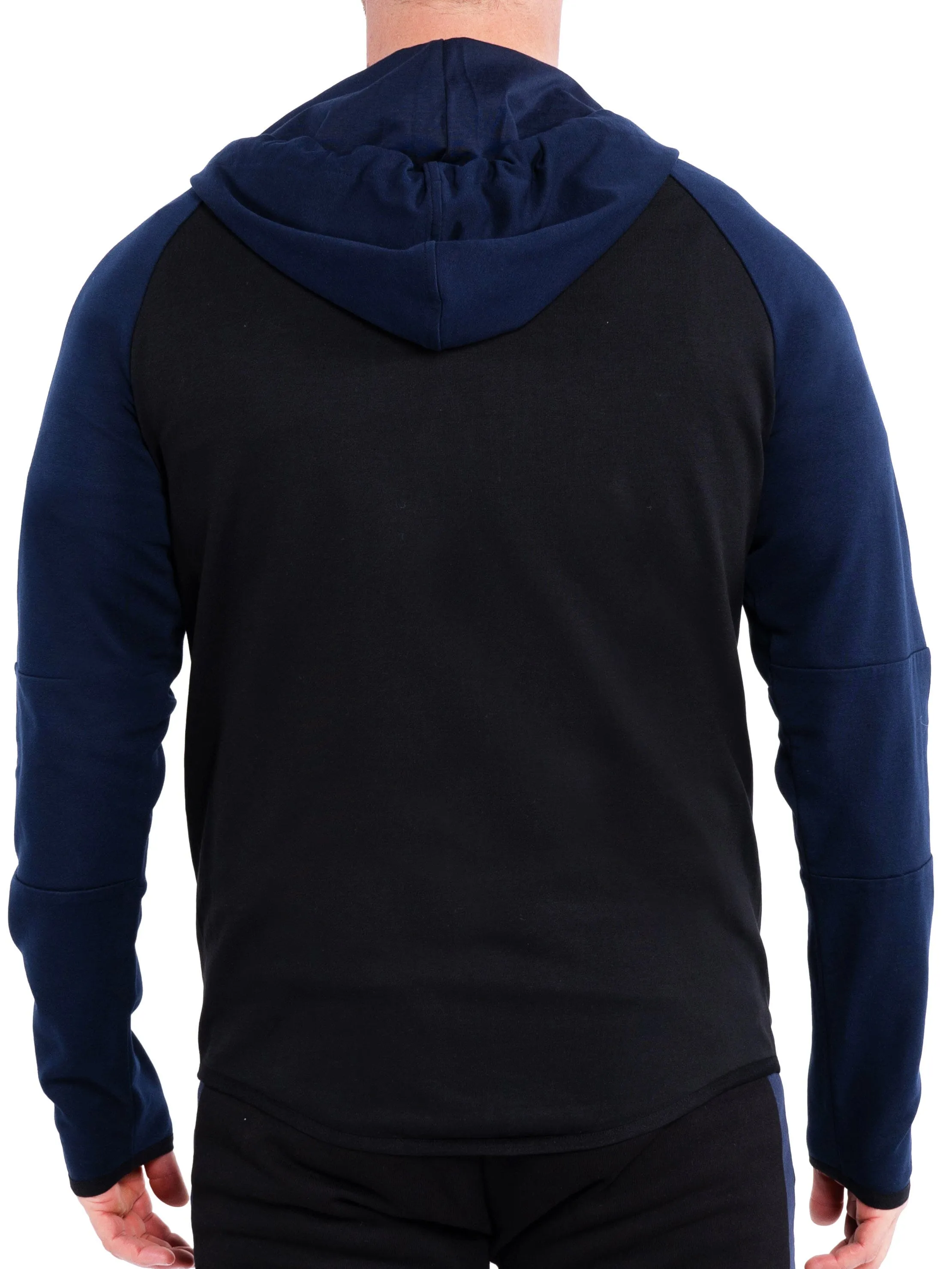 Hoodie BlueTrim Black