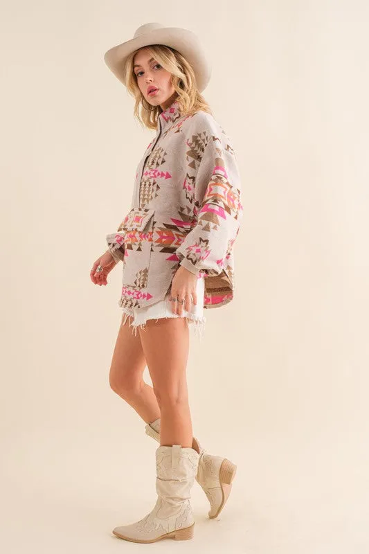 Hot Girl Aztec Western Pullover Sweater