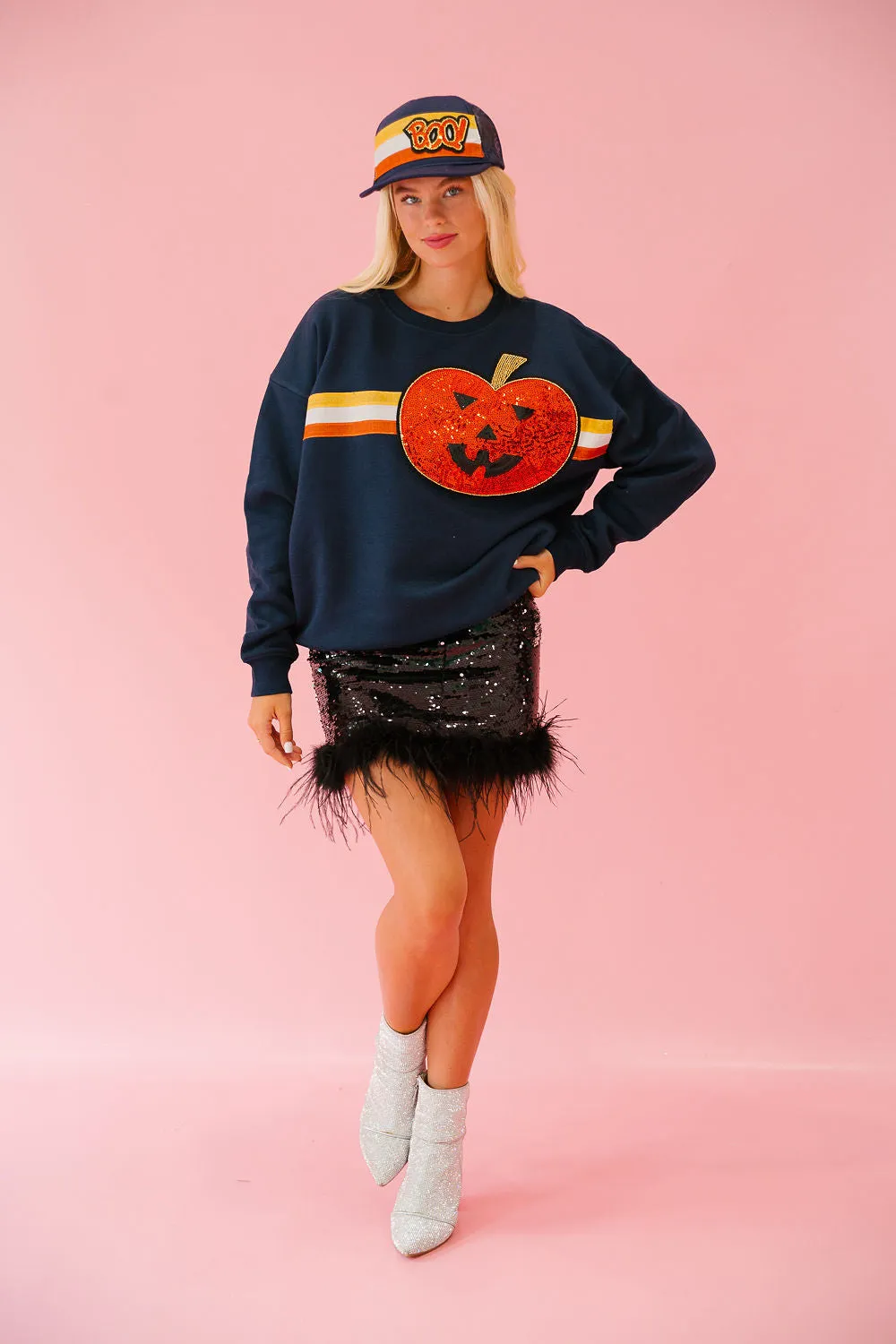 JACK O' LANTERN NAVY PULLOVER