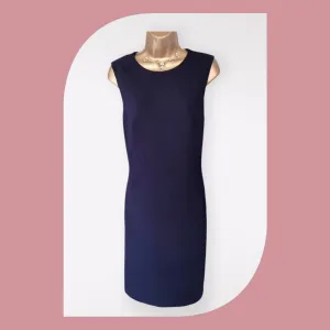 Jaeger Navy Blue Bodycon Dress UK 12 US 8 EU 40