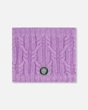 Knit Neckwarmer Purple