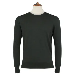 Kyan Forest Green Crew Neck Pullover