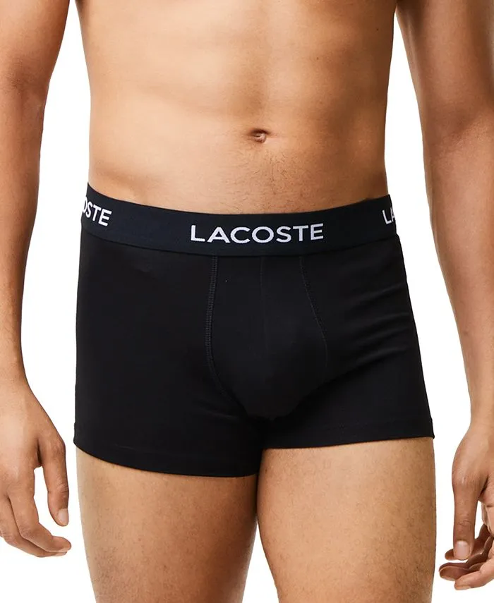 Lacoste Men's 5-Piece Cotton Underwear Set, Black