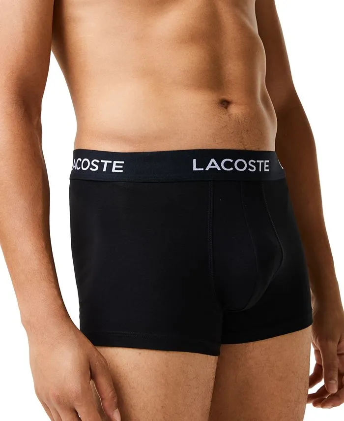 Lacoste Men's 5-Piece Cotton Underwear Set, Black