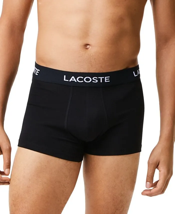 Lacoste Men's 5-Piece Cotton Underwear Set, Black