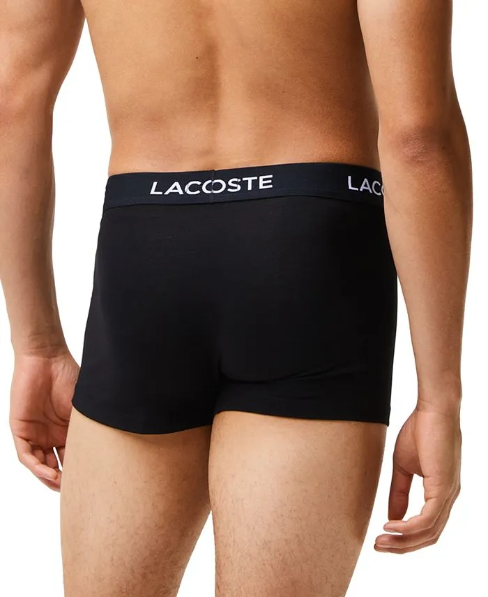 Lacoste Men's 5-Piece Cotton Underwear Set, Black