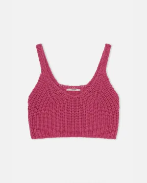 Mariquita Knitted Top - Fuschia