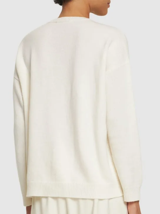 Max Mara   Vicolo wool knit logo sweater 