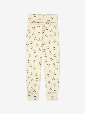 Molo Baby Organic Cotton Smiley Face Joggers