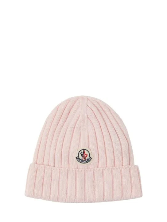 Moncler   Logo extrafine wool beanie 