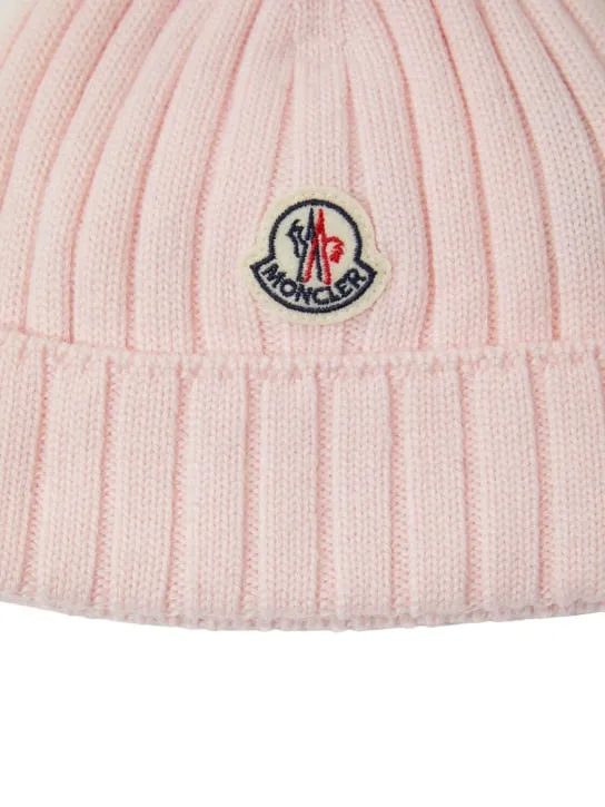 Moncler   Logo extrafine wool beanie 