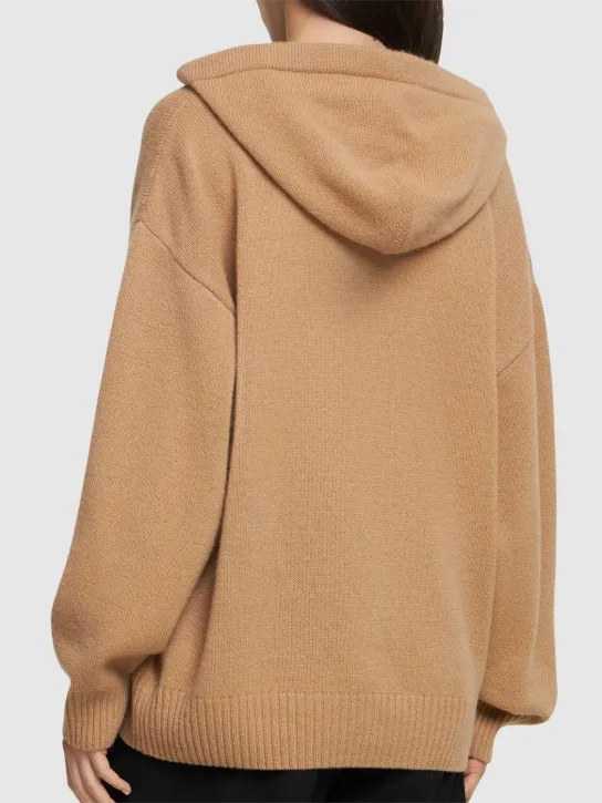 MSGM   Wool blend knit hoodie 