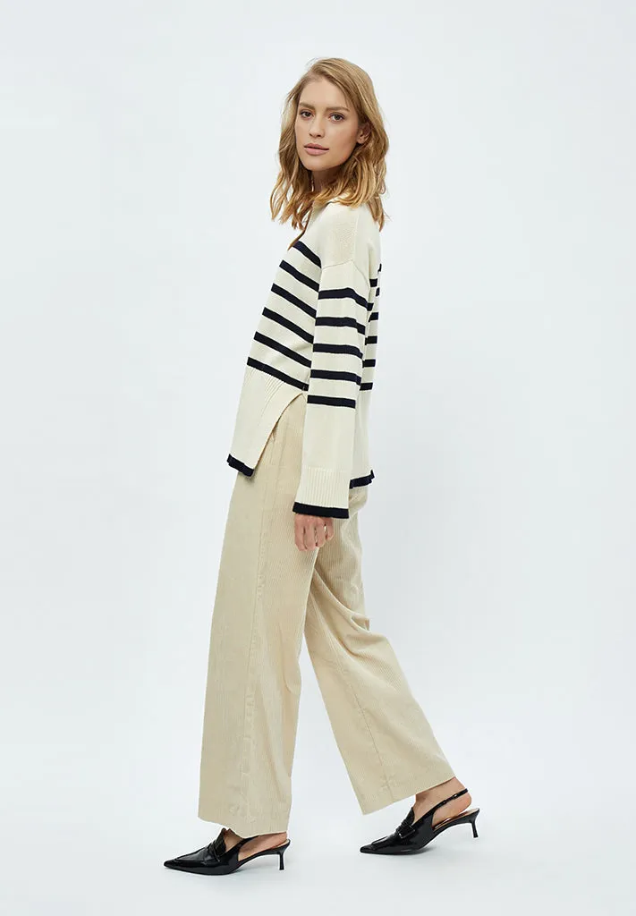 MSLeonie Pullover - Gardenia Stripe