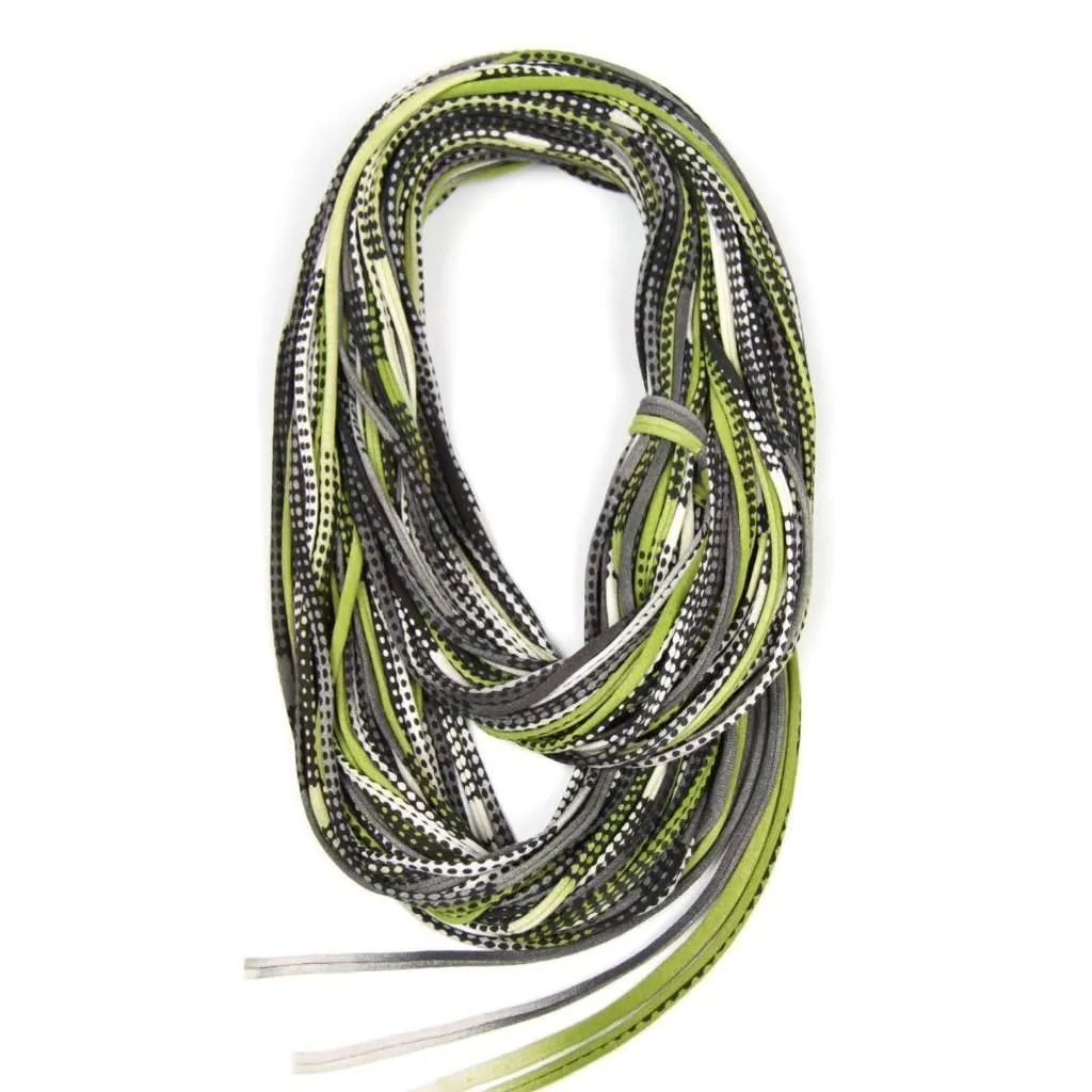 Necklush Chunky Scarf / Green & Black / Unisex