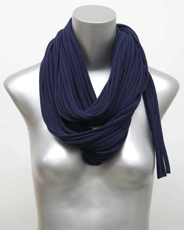 Necklush Chunky Scarf / Navy Blue / Unisex