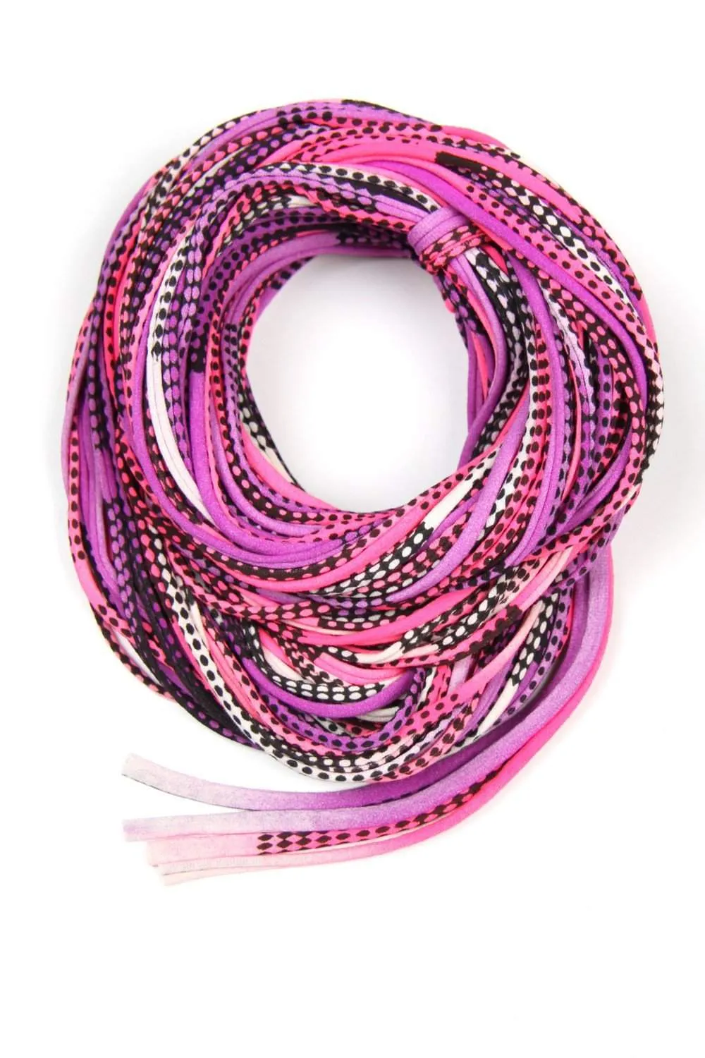 Necklush Chunky Scarf / Pink Purple & Black / Unisex