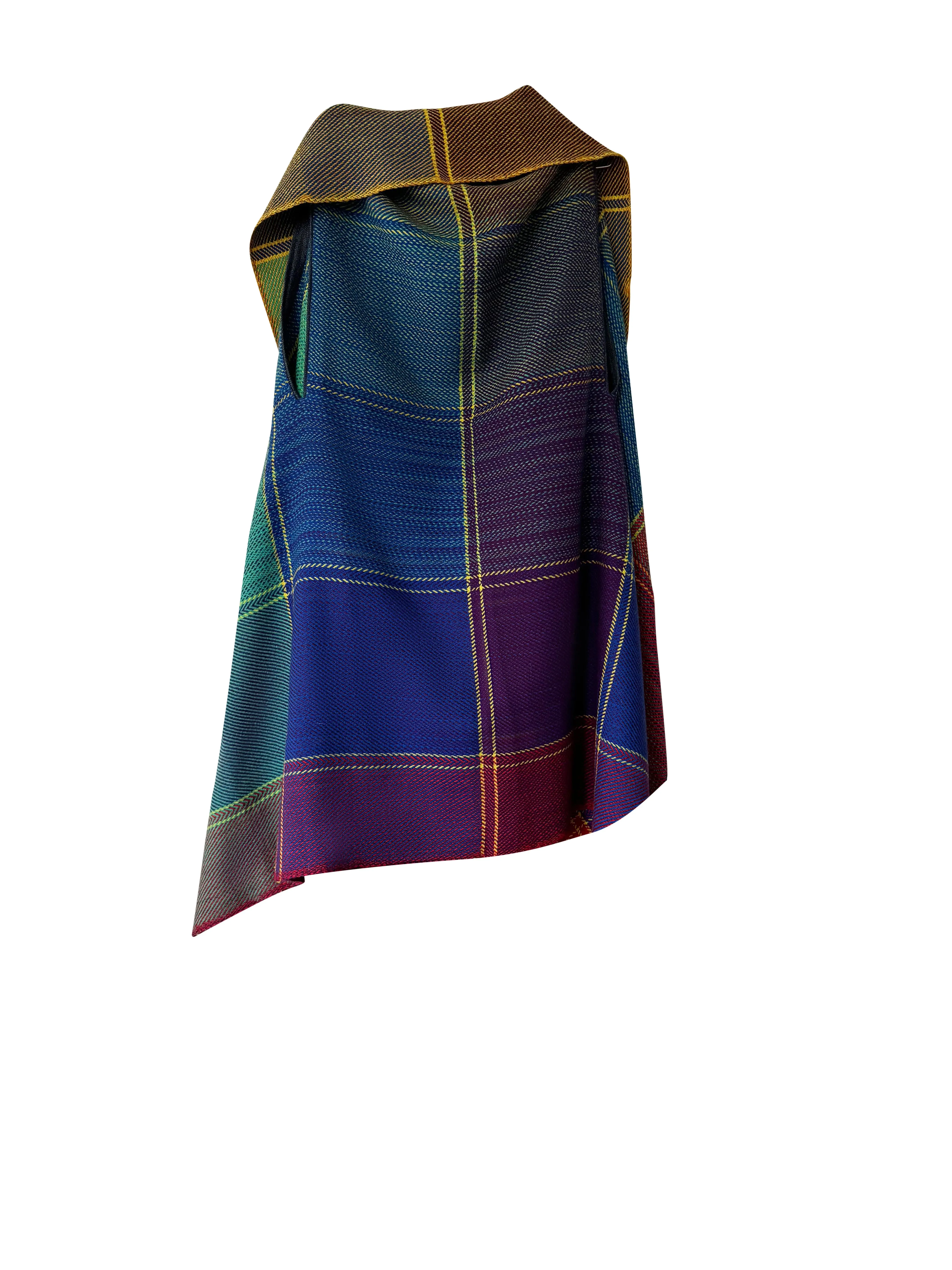 NEW! PLAID Wool Cape Joy