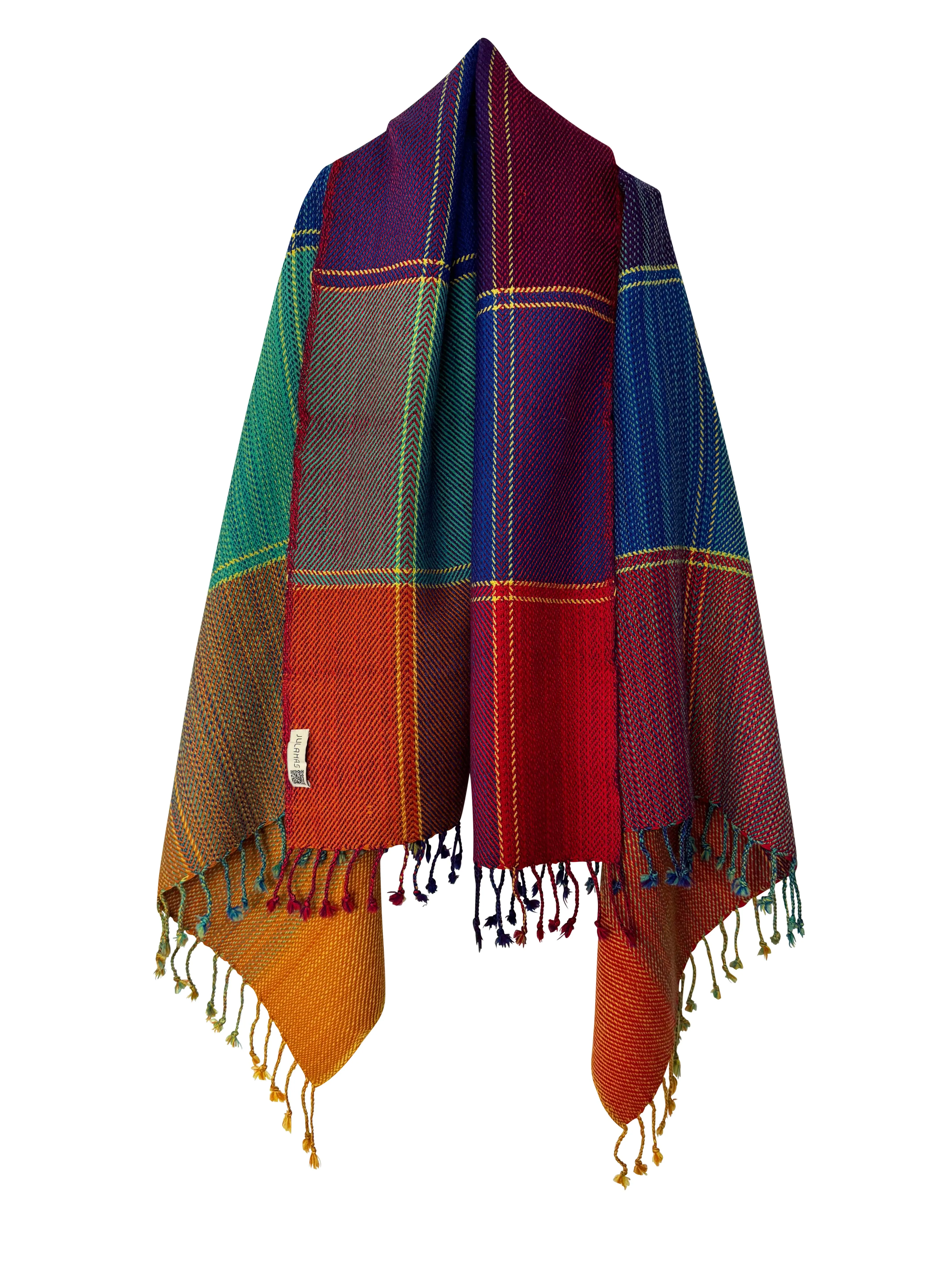 NEW! PLAID Wool Cape Joy