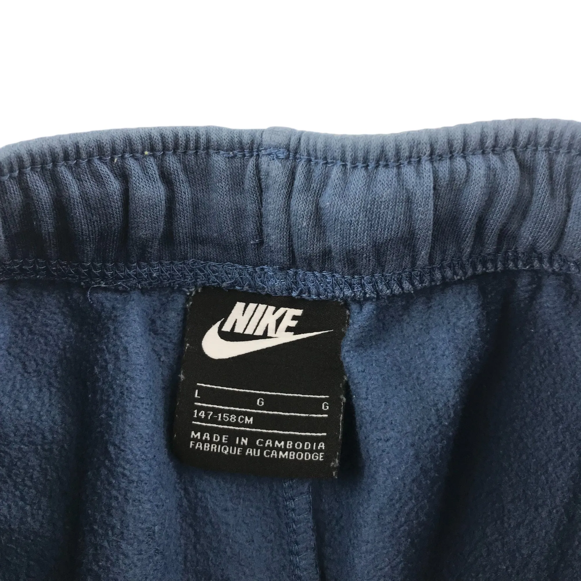 Nike joggers 11-12 years dusty blue cotton blend cuffed ankles