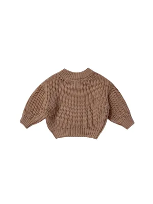 Quincy Mae Chunky Knit Sweater | Cocoa