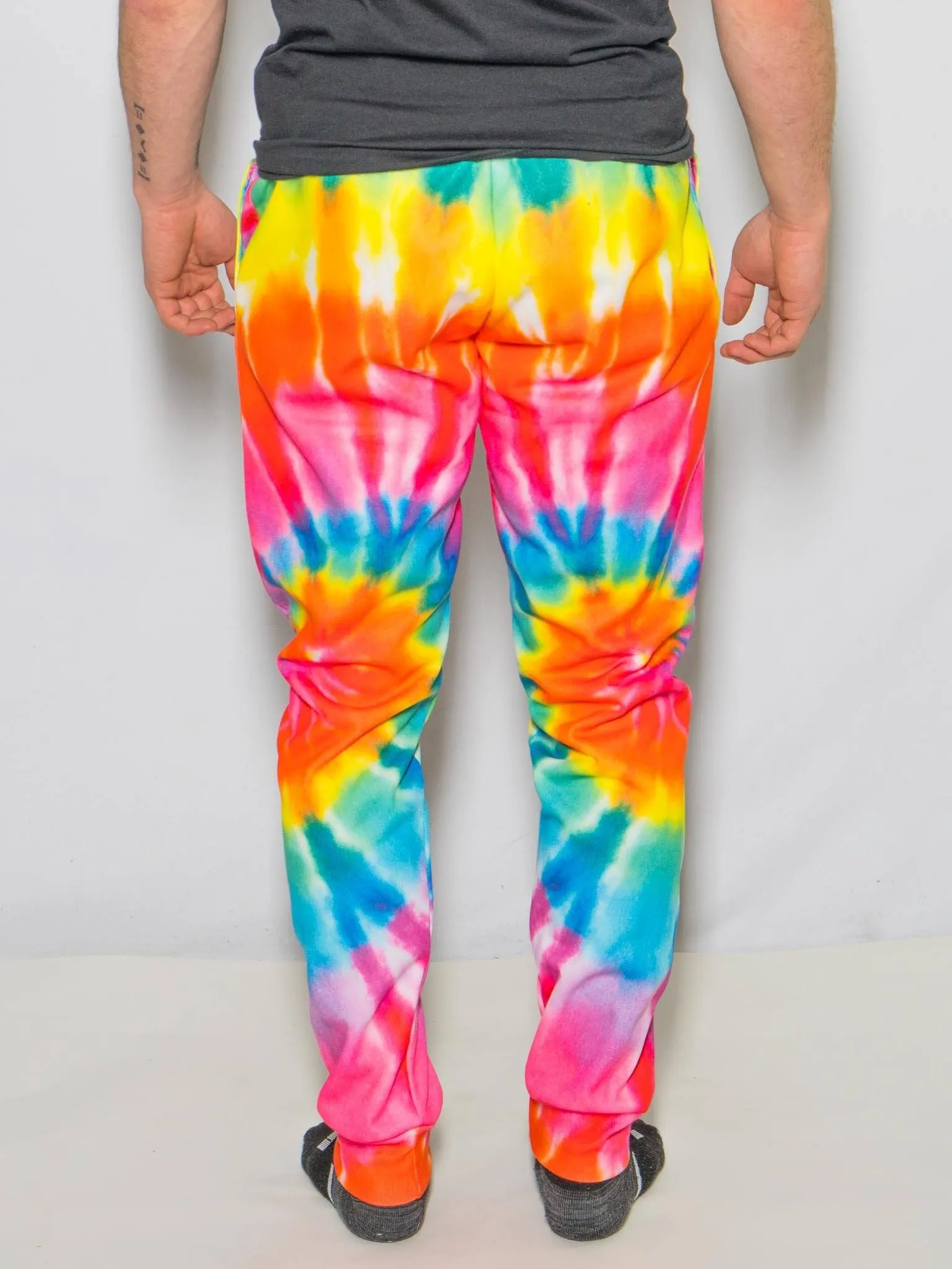 Rainbow Tie Dye Unisex Joggers