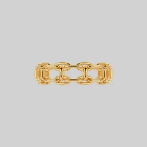 RESOLUTE. Double Chunky Chain Ring - Gold